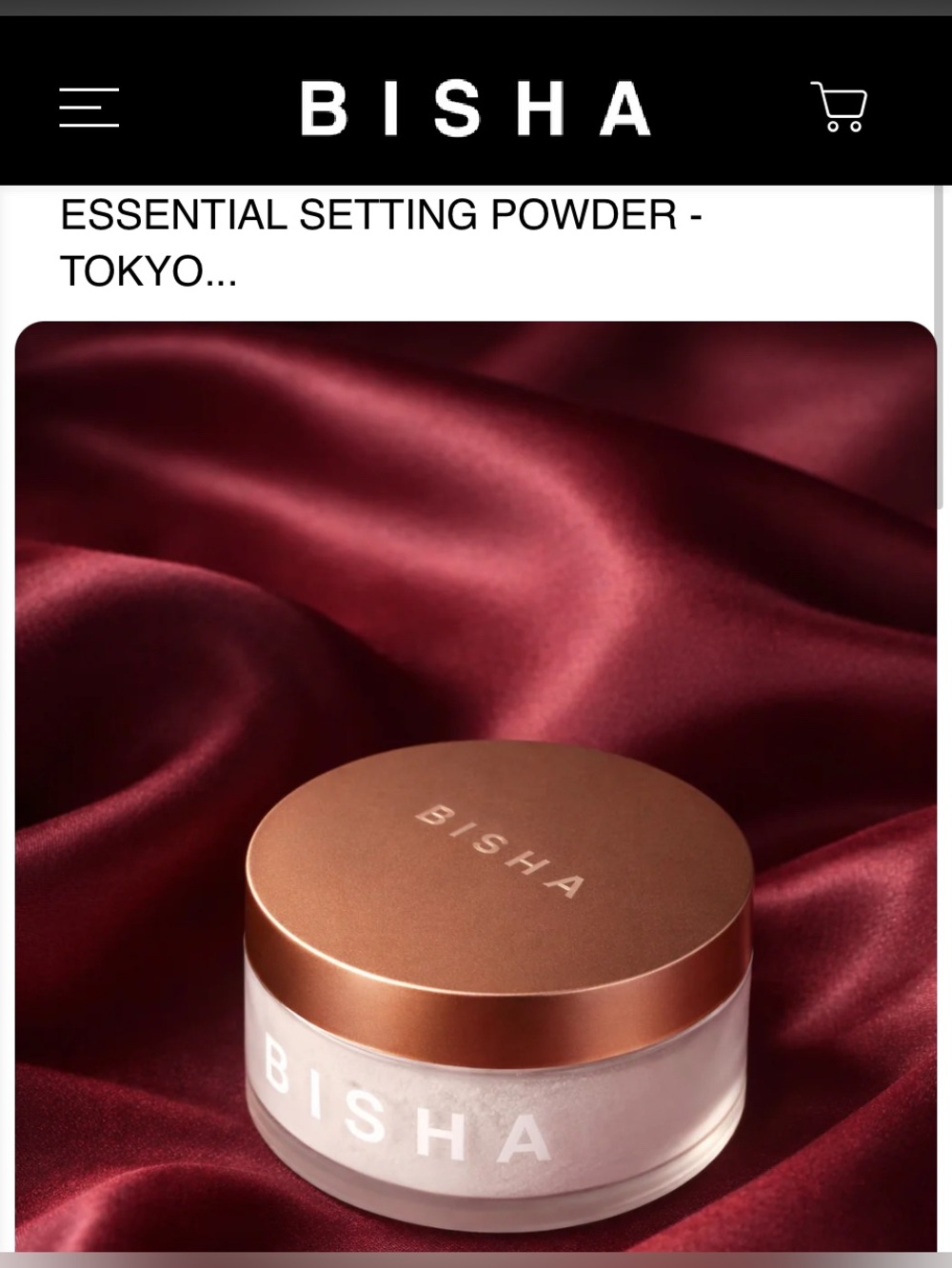 BISHA Essentail Setting Powder, Tokyo Translucent - Picture 2 of 5